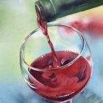 all things cooking food and wine image of red wine being poured onto a glass goblet