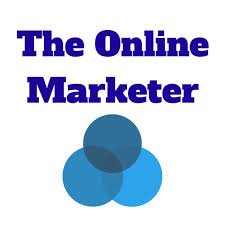 i am an online marketer an image of the words the online marketer in blue letters and three blue circle intertwined