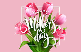 mothers day with an image of a bouquet of flowers with the words happy mother's day
