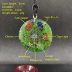 health fitness and wellness an image of a green pendant with 7 gems in a circle