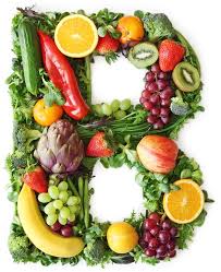 foods with vitamins picture of many vitamin b items on a big letter b  
